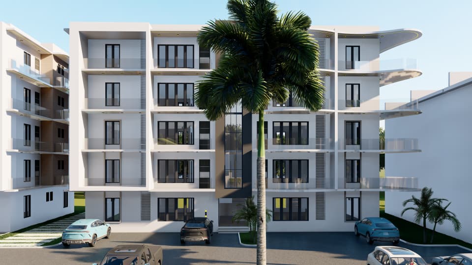 Lapis Lazuli — apartment block, front