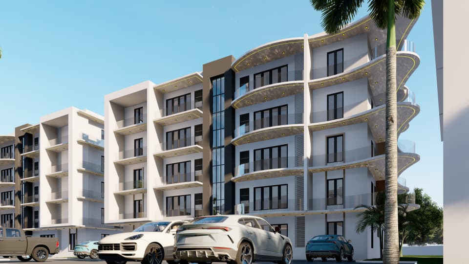 Lapis Lazuli — curved apartment block